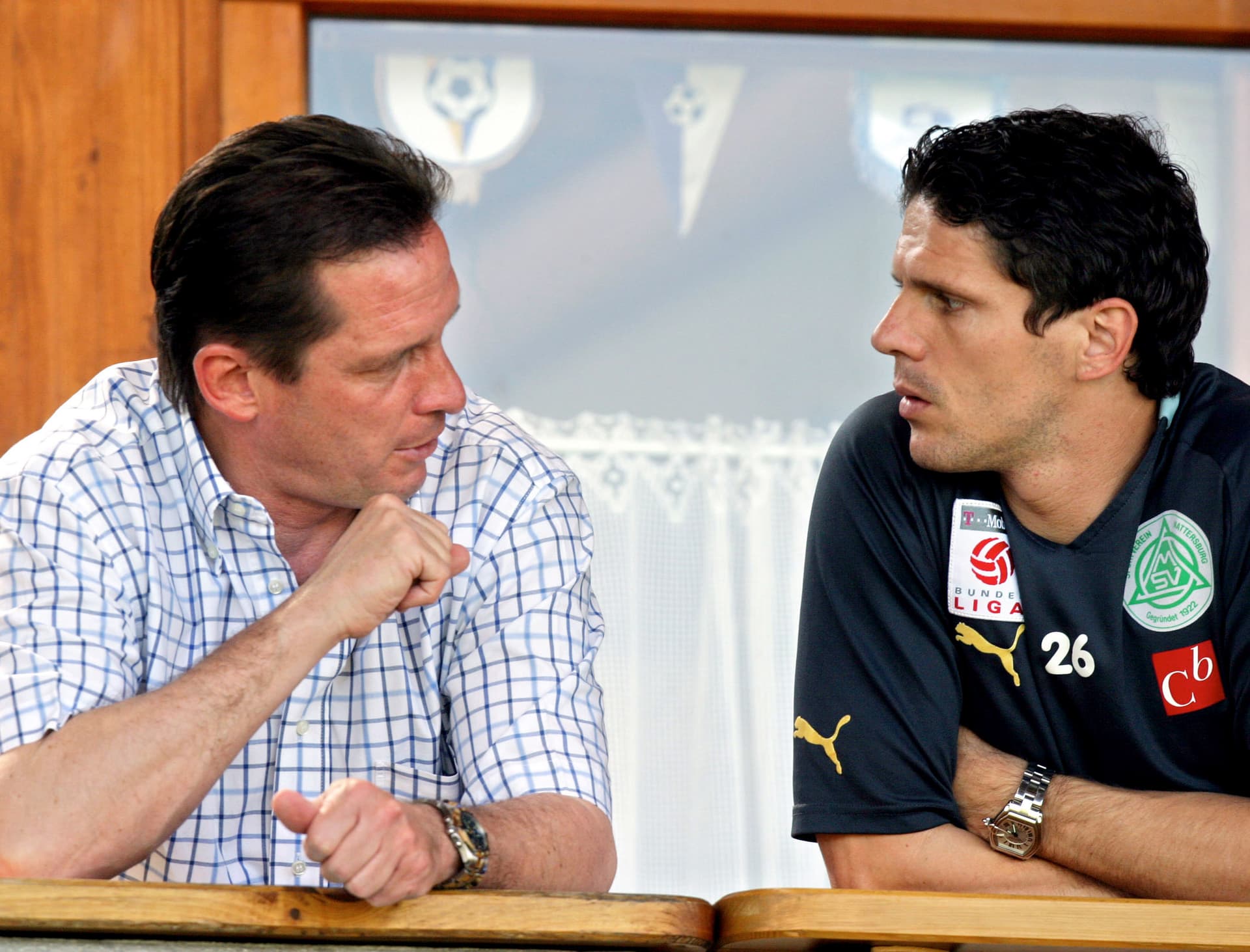 Werner Gregoritsch mit Kühbauer SV Mattersburg