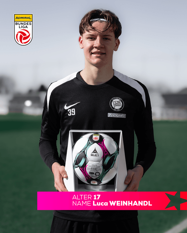Luca Weinhandl Debüt Award SK Sturm Graz