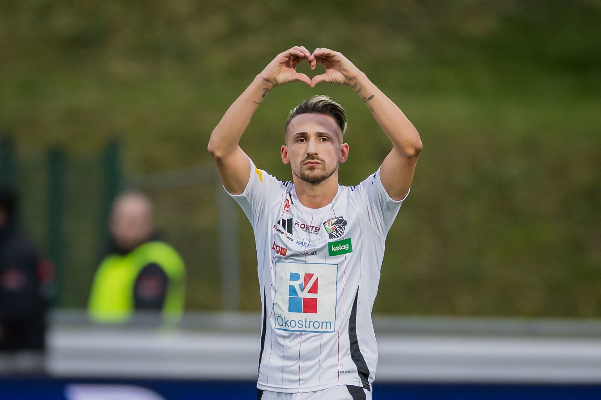 Wolfsberg-Spieler Donis Avdijaj jubelt