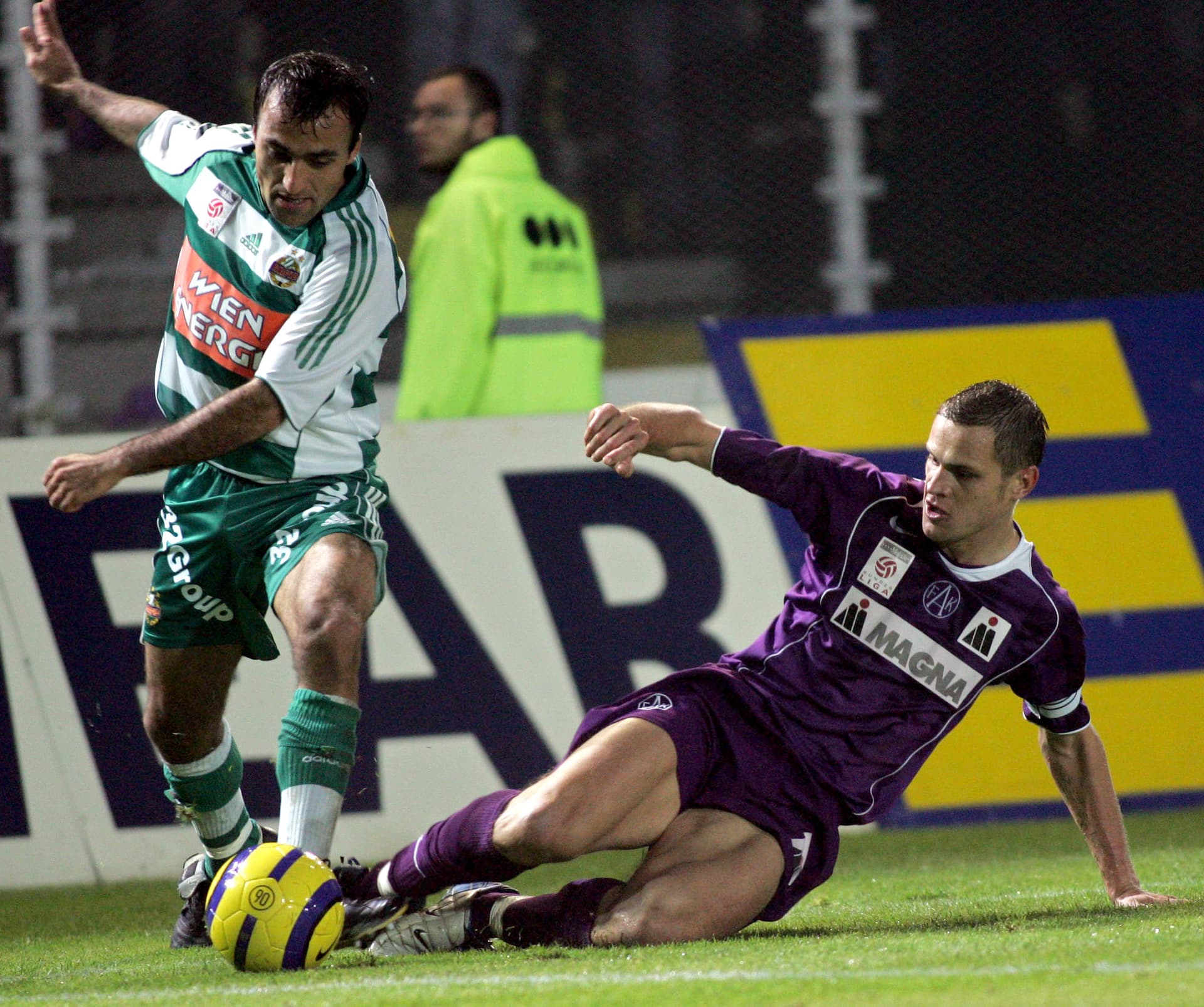 Ernst Dospel Actionfoto im Wiener Derby