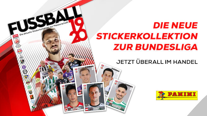 Team Sticker Nr 36 Panini Bundesliga Österreich 2019/20 Lask